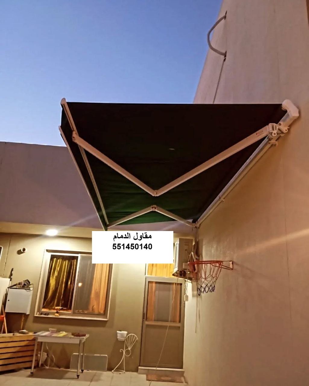 تقوية مظلة مدخل منزل في الدمام